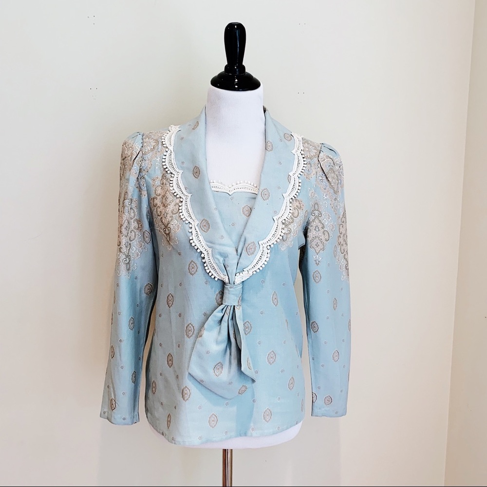 Blue Vintage Scott McClintock Blouse